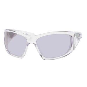 NEW GIVENCHY GV40051I 26C CLEAR SILVER UNSIEX MASK SUNGLASSES GIVENCHY